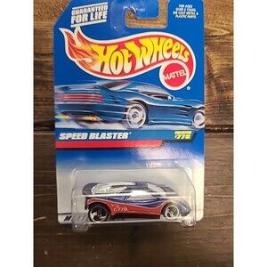 Vintage NOS NEW 1997 Hot Wheels Collector #778 SPEED Blaster Blue w/Chrome
